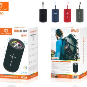 Tn20 Caixa De Som Bluetooth Ipx6 Com Led Rgb Hmaston 7908657603779