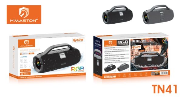 Tn41 Caixa De Som Bluetooth H Maston 60W