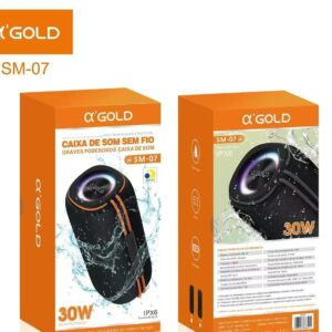 Sm07 Caixa De Som Gold 30W