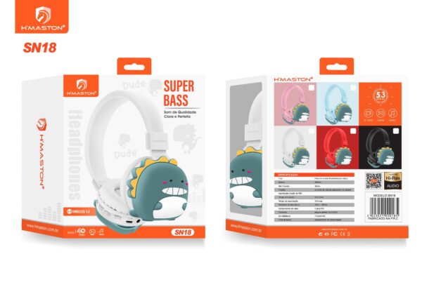 Fone Bluetooth Sn18 Super Bass H Maston