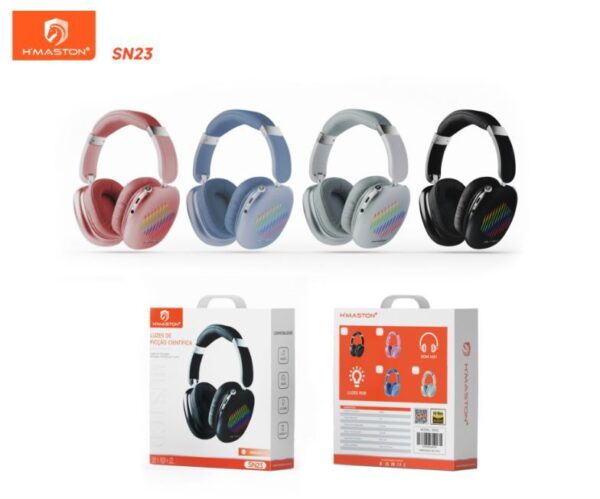 Fone Bluetooth Sn23 Luzes De Ficção Científica H Maston