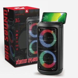 Caixa De Som Com Led 10W Wireless Speaker Kts1296